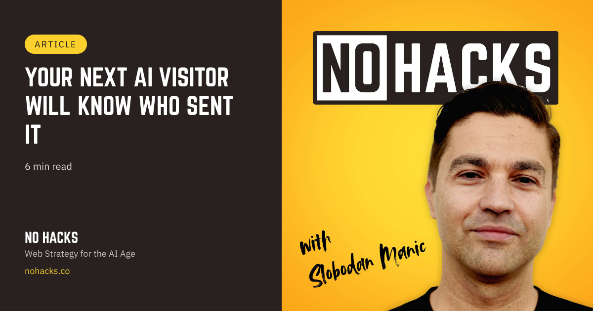 nohacks.co - Slobodan 'Sani' Manic - Your Next AI Visitor Will Know Who Sent It